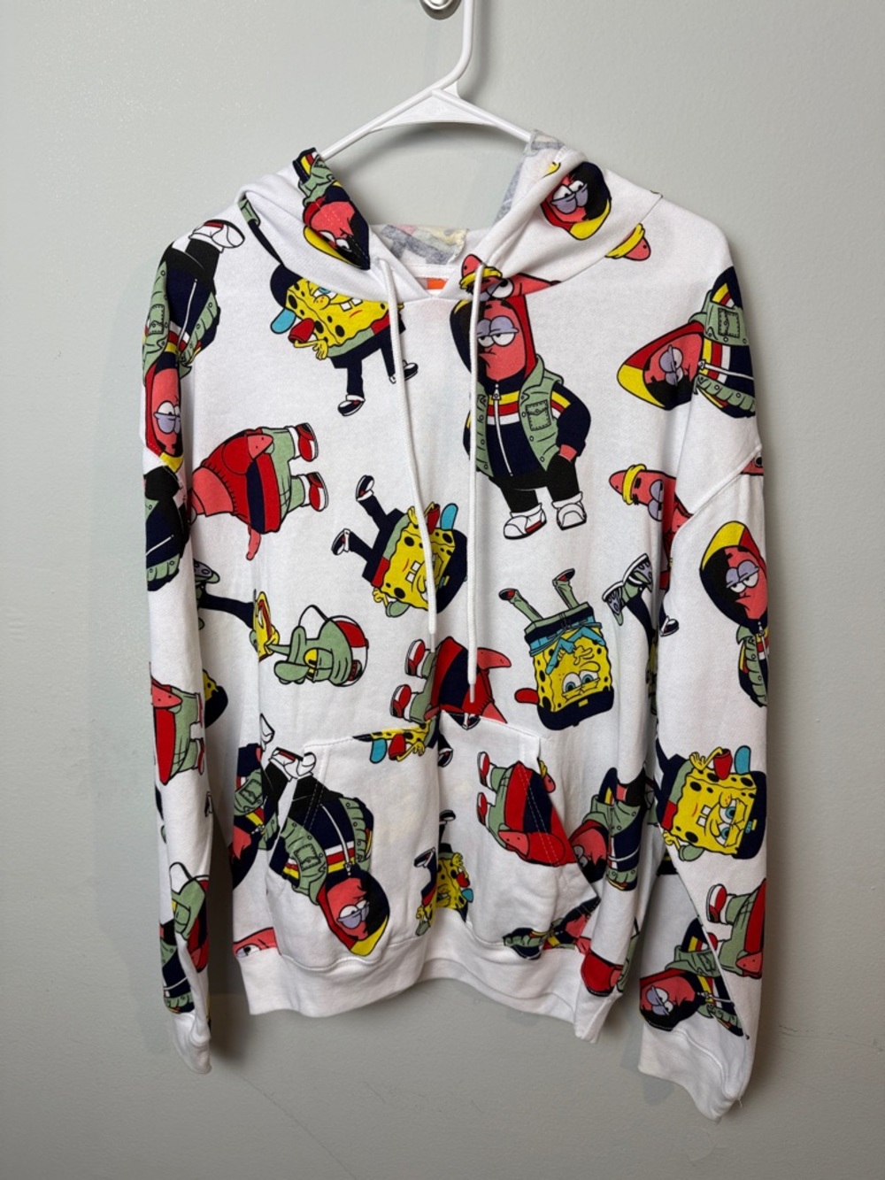 Nickelodeon SpongeBob Pattern Hoodie ~ Medium